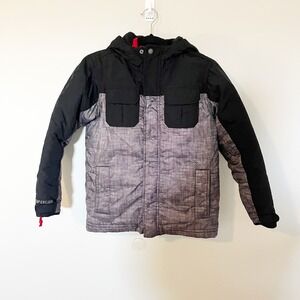 Gap kids size large (10) black gray coat